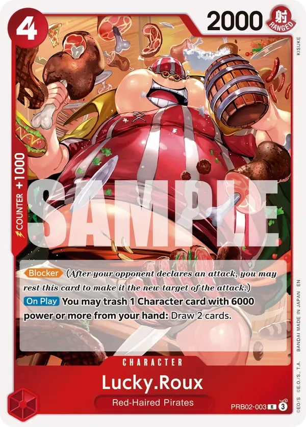 Lucky.Roux #PRB02-003 One Piece Card The Best Vol.2 One Piece card
