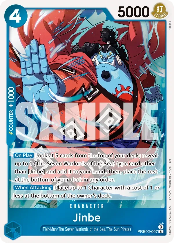 Jinbe #PRB02-007 One Piece Card The Best Vol.2 One Piece card