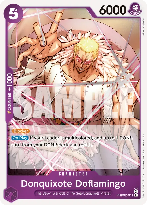 Donquixote Doflamingo #PRB02-011 One Piece Card The Best Vol.2 One Piece card