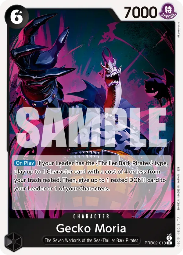 Gecko Moria #PRB02-013 One Piece Card The Best Vol.2 One Piece card