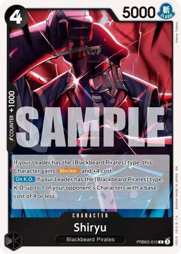 Shiryu #PRB02-015 One Piece Card The Best Vol.2 One Piece card