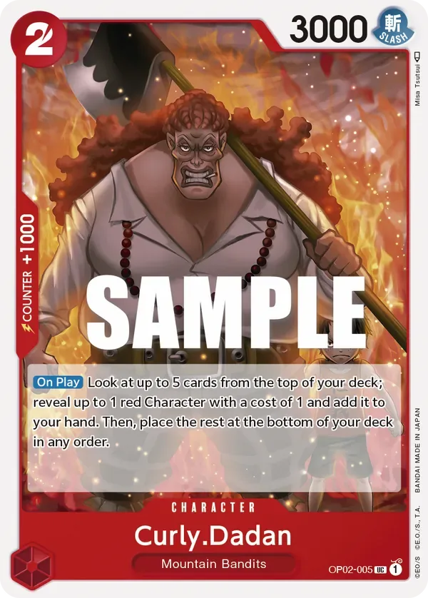 Curly.Dadan #OP02-005 One Piece Card The Best Vol.2 One Piece card