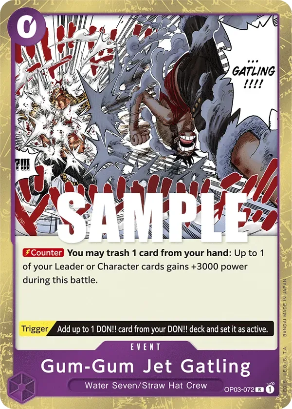 Gum-Gum Jet Gatling #OP03-072 One Piece Card The Best Vol.2 One Piece card