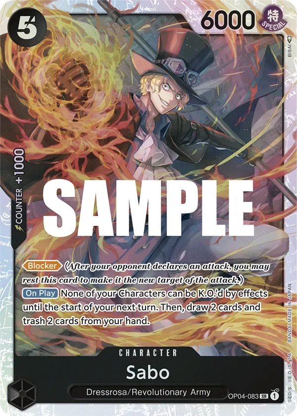 Sabo #OP04-083 One Piece Card The Best Vol.2 One Piece card