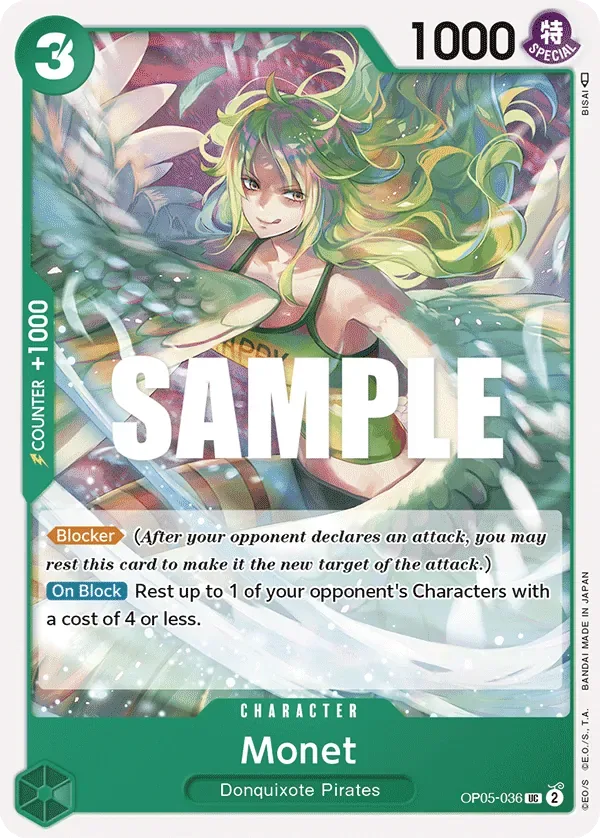 Monet #OP05-036 One Piece Card The Best Vol.2 One Piece card