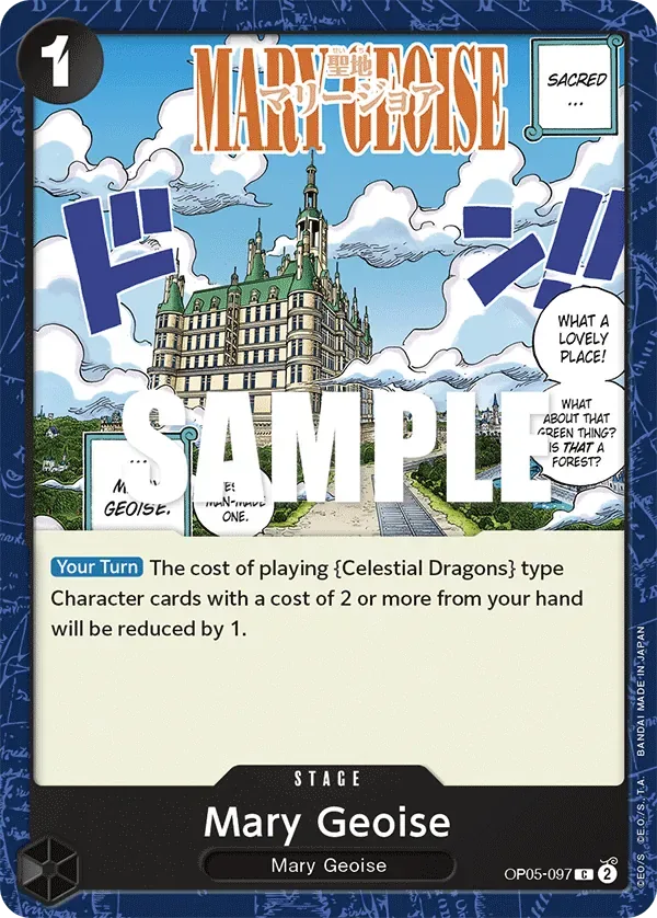 Mary Geoise #OP05-097 One Piece Card The Best Vol.2 One Piece card