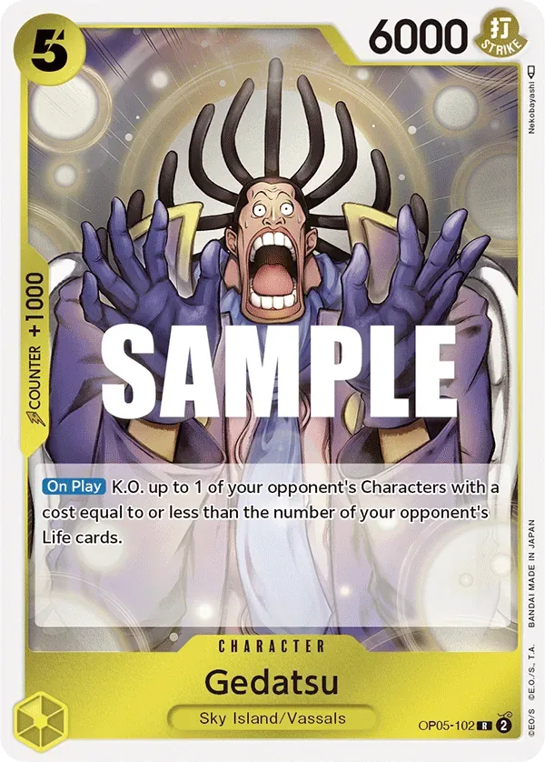 Gedatsu #OP05-102 One Piece Card The Best Vol.2 One Piece card