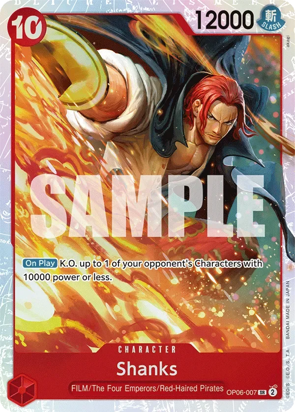Shanks #OP06-007 One Piece Card The Best Vol.2 One Piece card