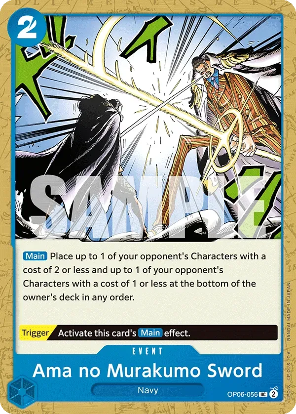Ama no Murakumo Sword #OP06-056 One Piece Card The Best Vol.2 One Piece card