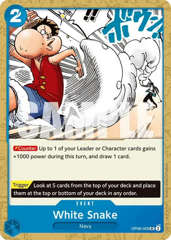 White Snake #OP06-059 One Piece Card The Best Vol.2 One Piece card