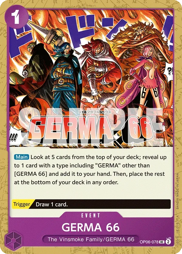 GERMA 66 #OP06-078 One Piece Card The Best Vol.2 One Piece card