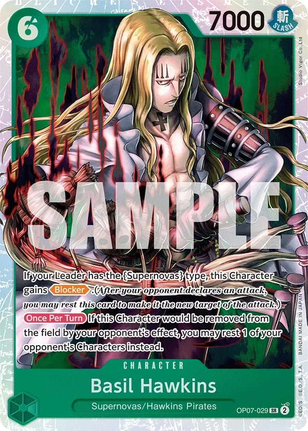 Basil Hawkins #OP07-029 One Piece Card The Best Vol.2 One Piece card