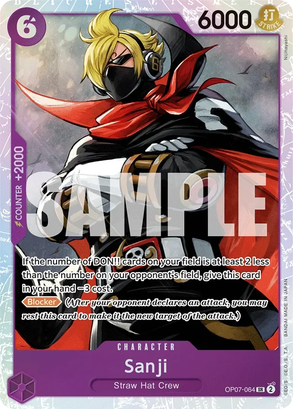 Sanji #OP07-064 One Piece Card The Best Vol.2 One Piece card