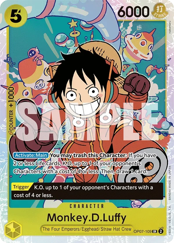 Monkey.D.Luffy #OP07-109 One Piece Card The Best Vol.2 One Piece card