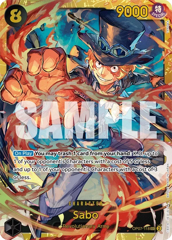 Sabo #OP07-118 One Piece Card The Best Vol.2 One Piece card