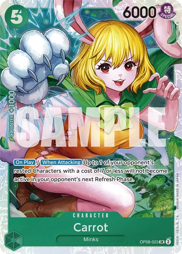 Carrot #OP08-023 One Piece Card The Best Vol.2 One Piece card