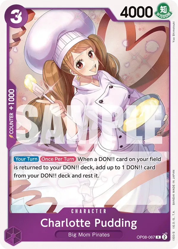 Charlotte Pudding #OP08-067 One Piece Card The Best Vol.2 One Piece card