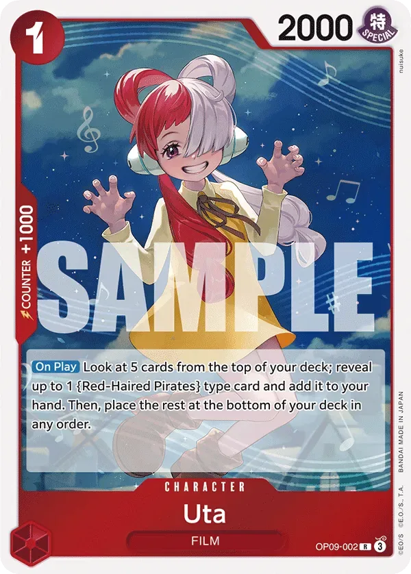 Uta #OP09-002 One Piece Card The Best Vol.2 One Piece card