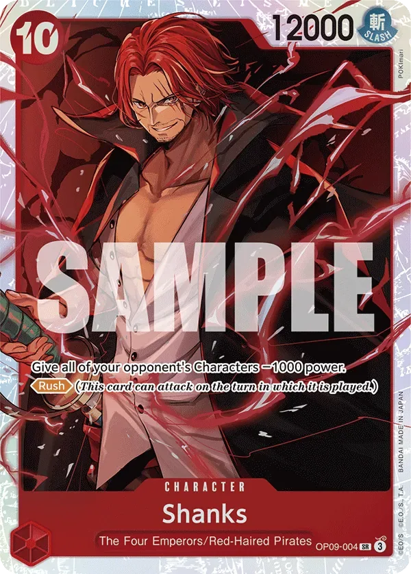 Shanks #OP09-004 One Piece Card The Best Vol.2 One Piece card