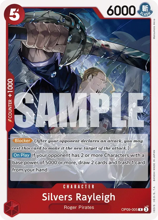 Silvers Rayleigh #OP09-005 One Piece Card The Best Vol.2 One Piece card