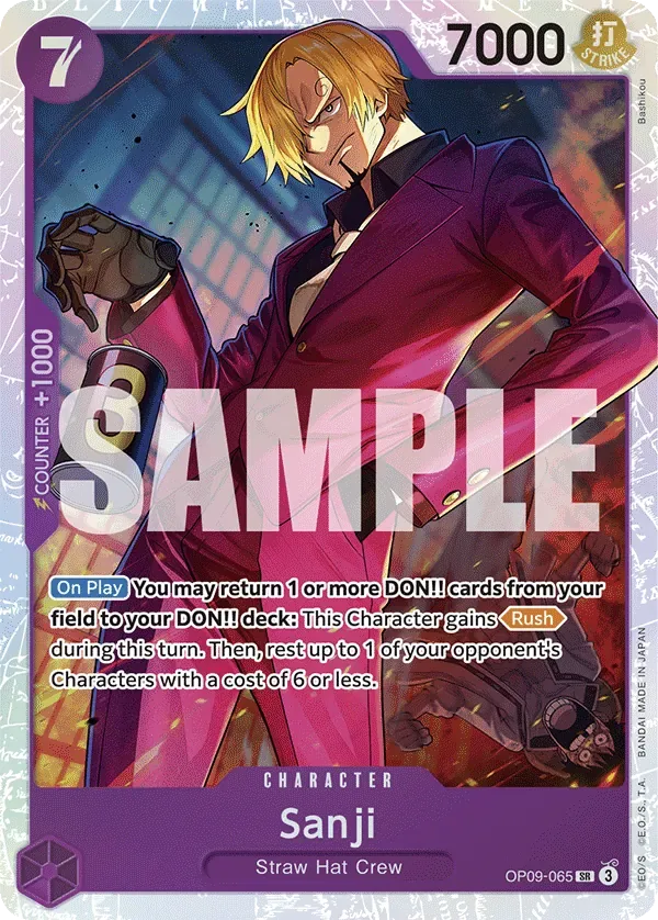 Sanji #OP09-065 One Piece Card The Best Vol.2 One Piece card