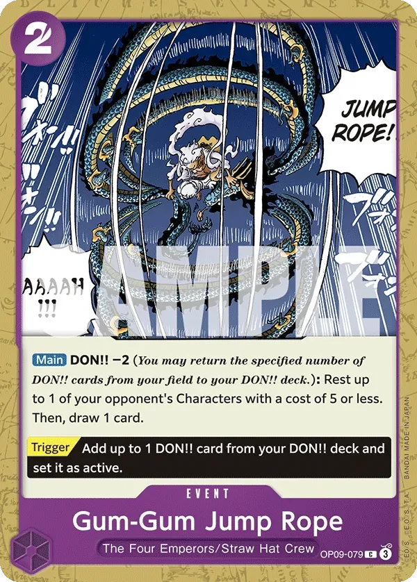 Gum-Gum Jump Rope #OP09-079 One Piece Card The Best Vol.2 One Piece card