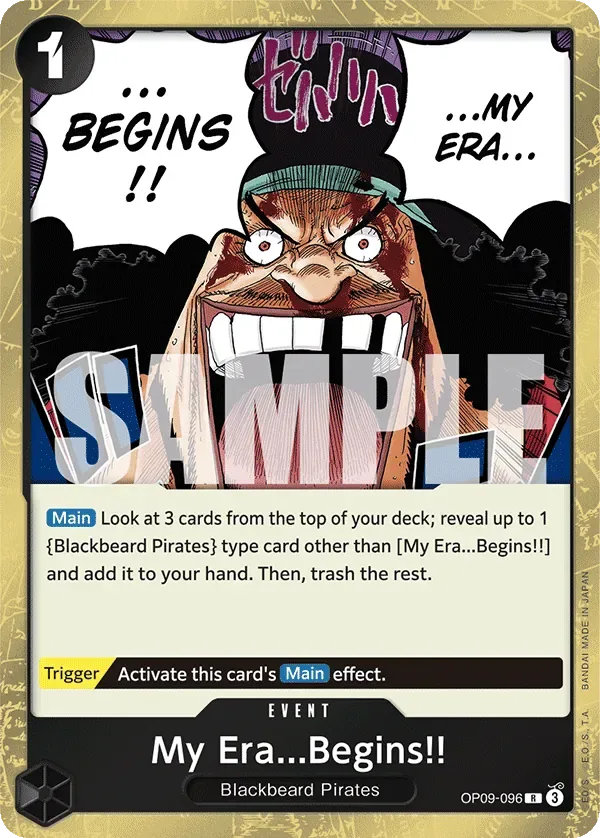 My Era...Begins!! #OP09-096 One Piece Card The Best Vol.2 One Piece card