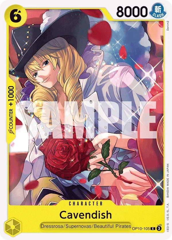 Cavendish #OP10-105 One Piece Card The Best Vol.2 One Piece card