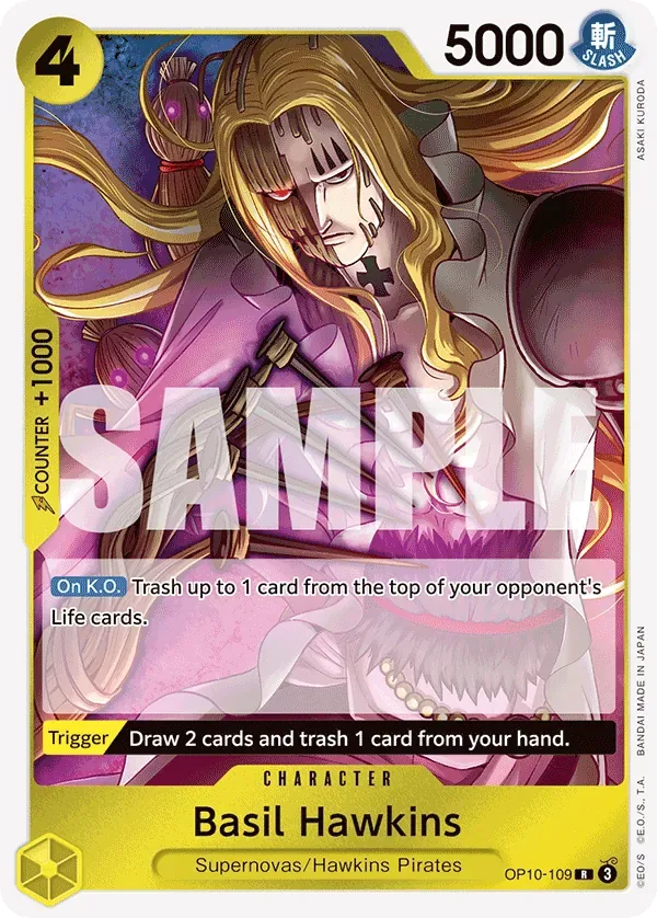 Basil Hawkins #OP10-109 One Piece Card The Best Vol.2 One Piece card