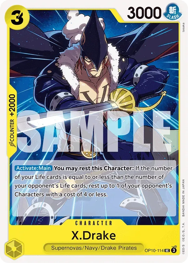 X.Drake #OP10-114 One Piece Card The Best Vol.2 One Piece card