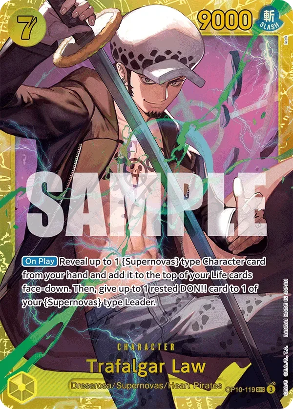 Trafalgar Law #OP10-119 One Piece Card The Best Vol.2 One Piece card