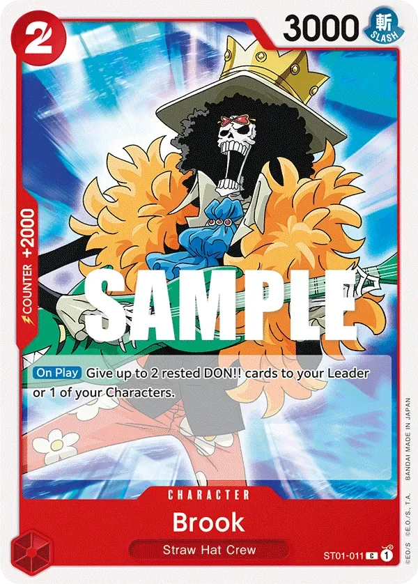 Brook #ST01-011 Straw Hat Crew One Piece card