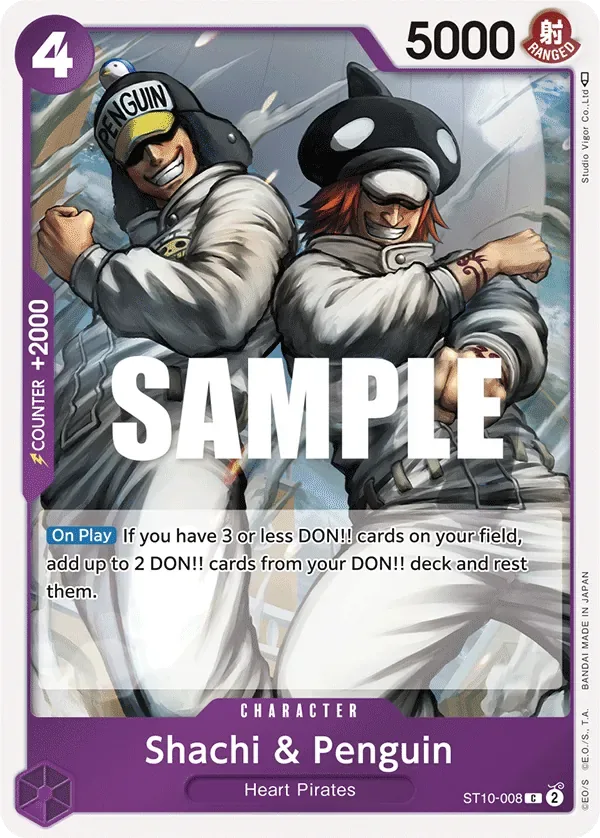 Shachi & Penguin #ST10-008 One Piece Card The Best Vol.2 One Piece card