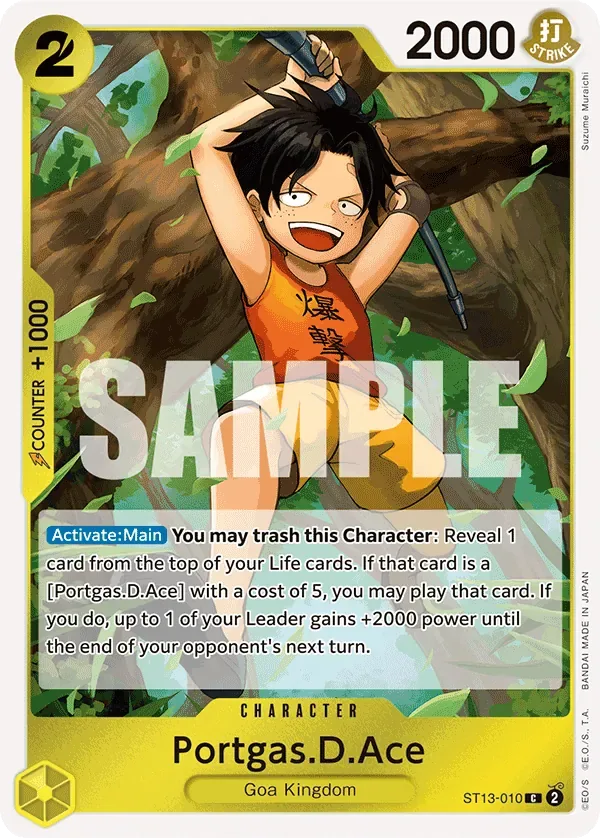 Portgas.D.Ace #ST13-010 One Piece Card The Best Vol.2 One Piece card