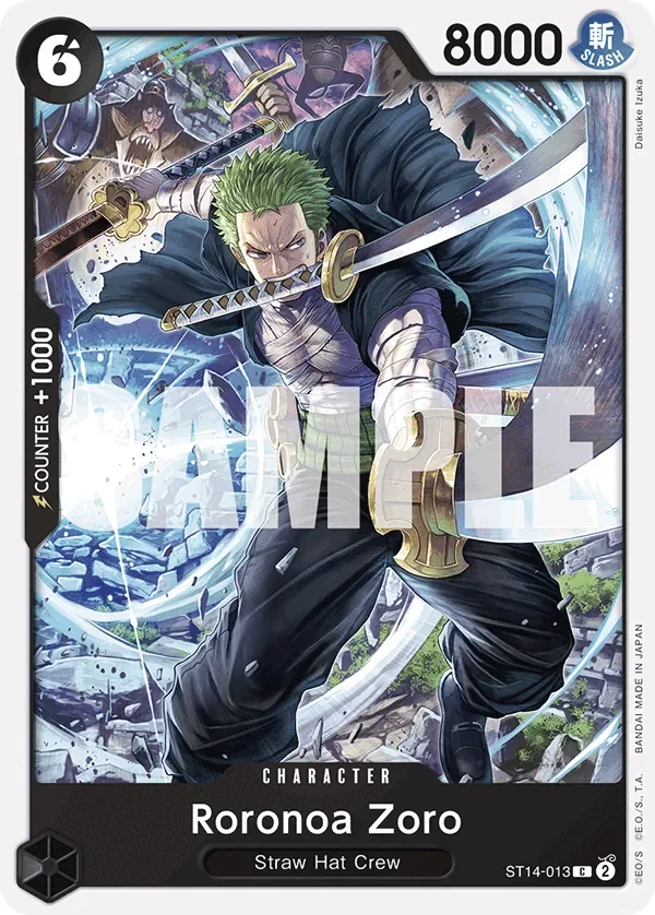 Roronoa Zoro #ST14-013 One Piece Card The Best Vol.2 One Piece card