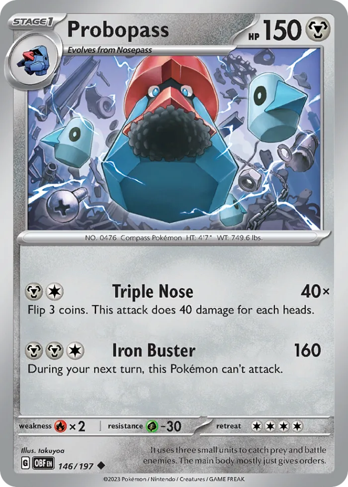 Probopass #146 Obsidian Flames Pokemon card