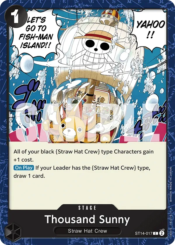 Thousand Sunny #ST14-017 One Piece Card The Best Vol.2 One Piece card