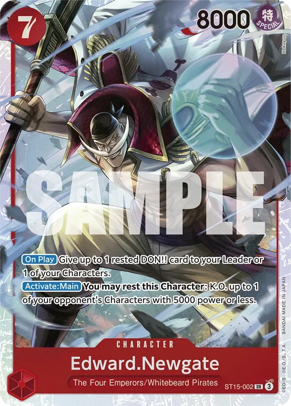 Edward.Newgate #ST15-002 One Piece Card The Best Vol.2 One Piece card