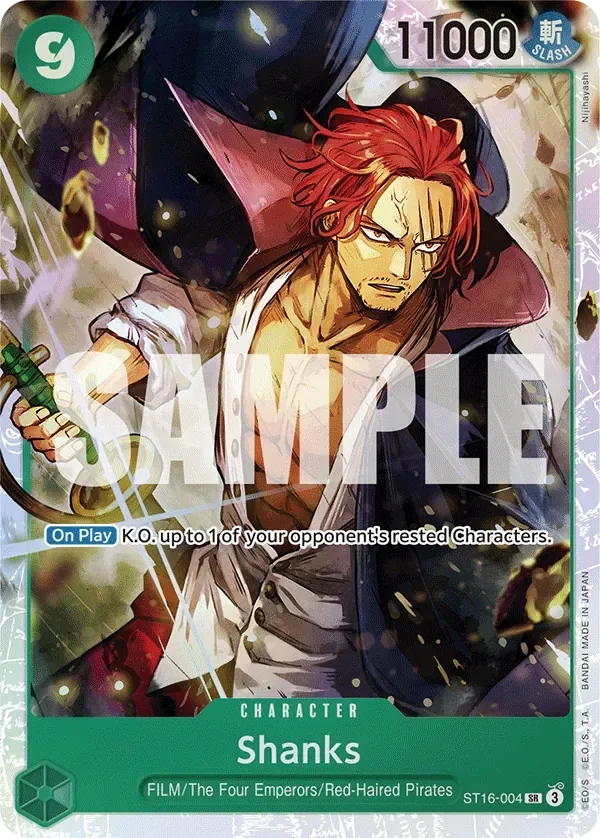 Shanks #ST16-004 One Piece Card The Best Vol.2 One Piece card