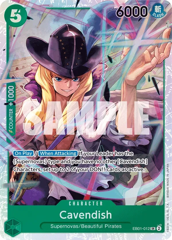 Cavendish #EB01-012 One Piece Card The Best Vol.2 One Piece card