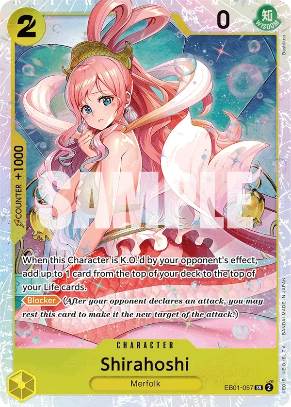 Shirahoshi #EB01-057 One Piece Card The Best Vol.2 One Piece card