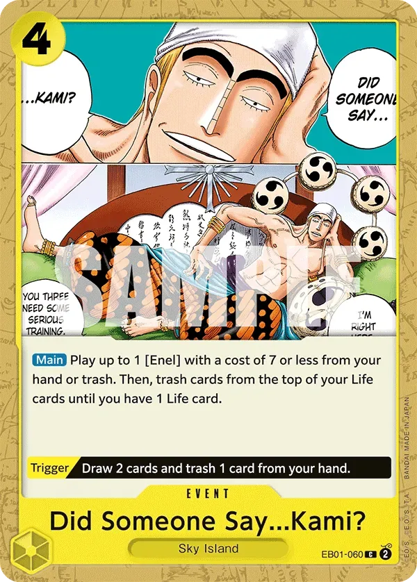 Did Someone Say...Kami? #EB01-060 One Piece Card The Best Vol.2 One Piece card
