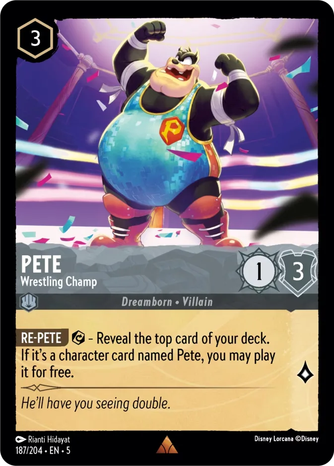 Pete #187 Shimmering Skies Disney Lorcana card