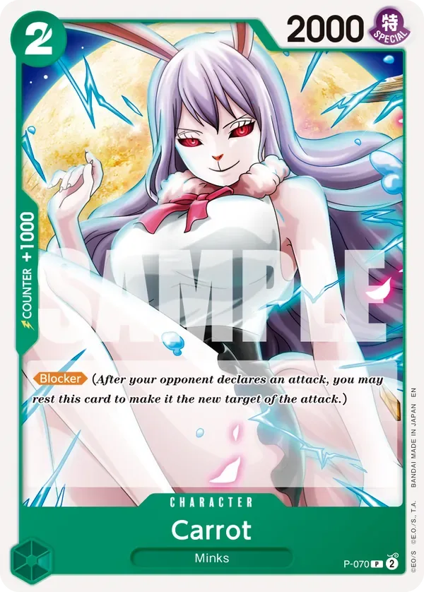 Carrot #P-070 One Piece Card The Best Vol.2 One Piece card