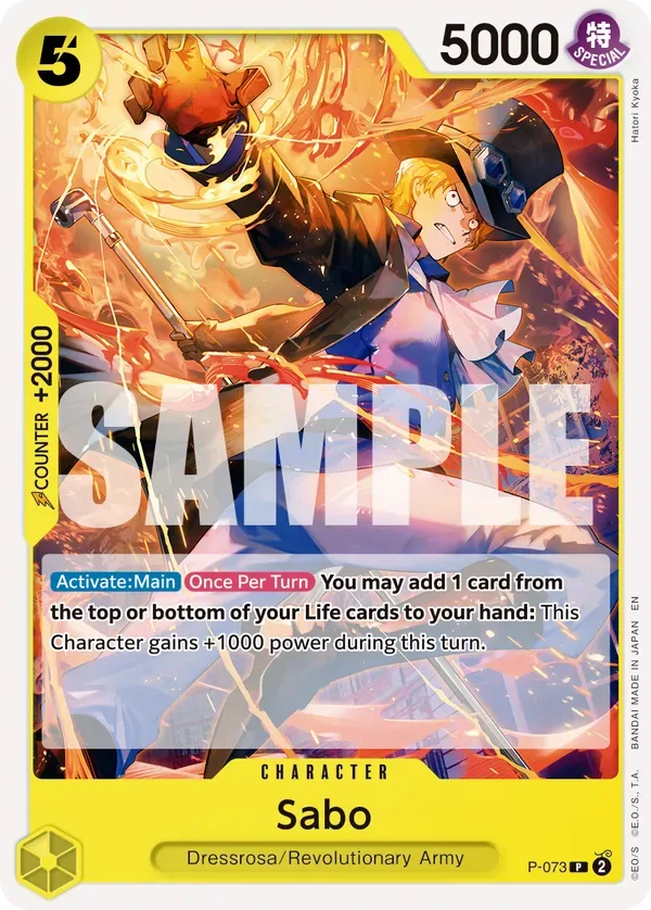Sabo #P-073 One Piece Card The Best Vol.2 One Piece card