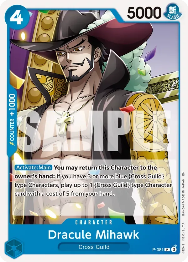 Dracule Mihawk #P-081 One Piece Card The Best Vol.2 One Piece card
