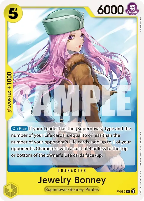 Jewelry Bonney #P-085 One Piece Card The Best Vol.2 One Piece card