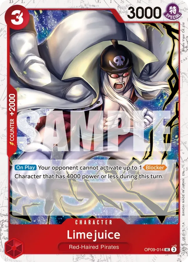 Limejuice #OP09-014 One Piece Card The Best Vol.2 One Piece card