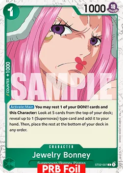 Jewelry Bonney #ST02-007 One Piece Card The Best Vol.2 One Piece card