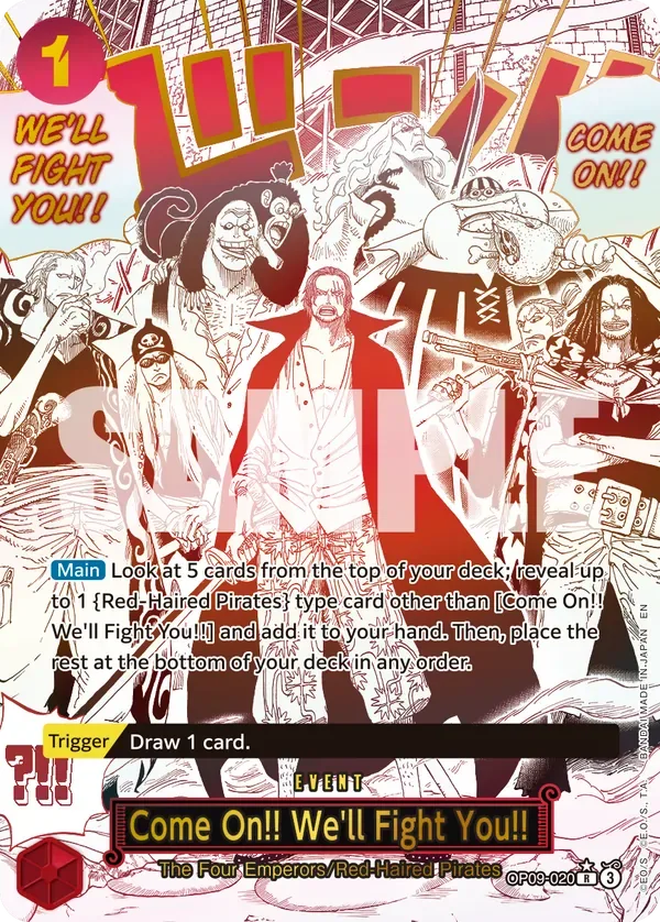 Come On!! We'll Fight You!! #OP09-020 One Piece Card The Best Vol.2 One Piece card